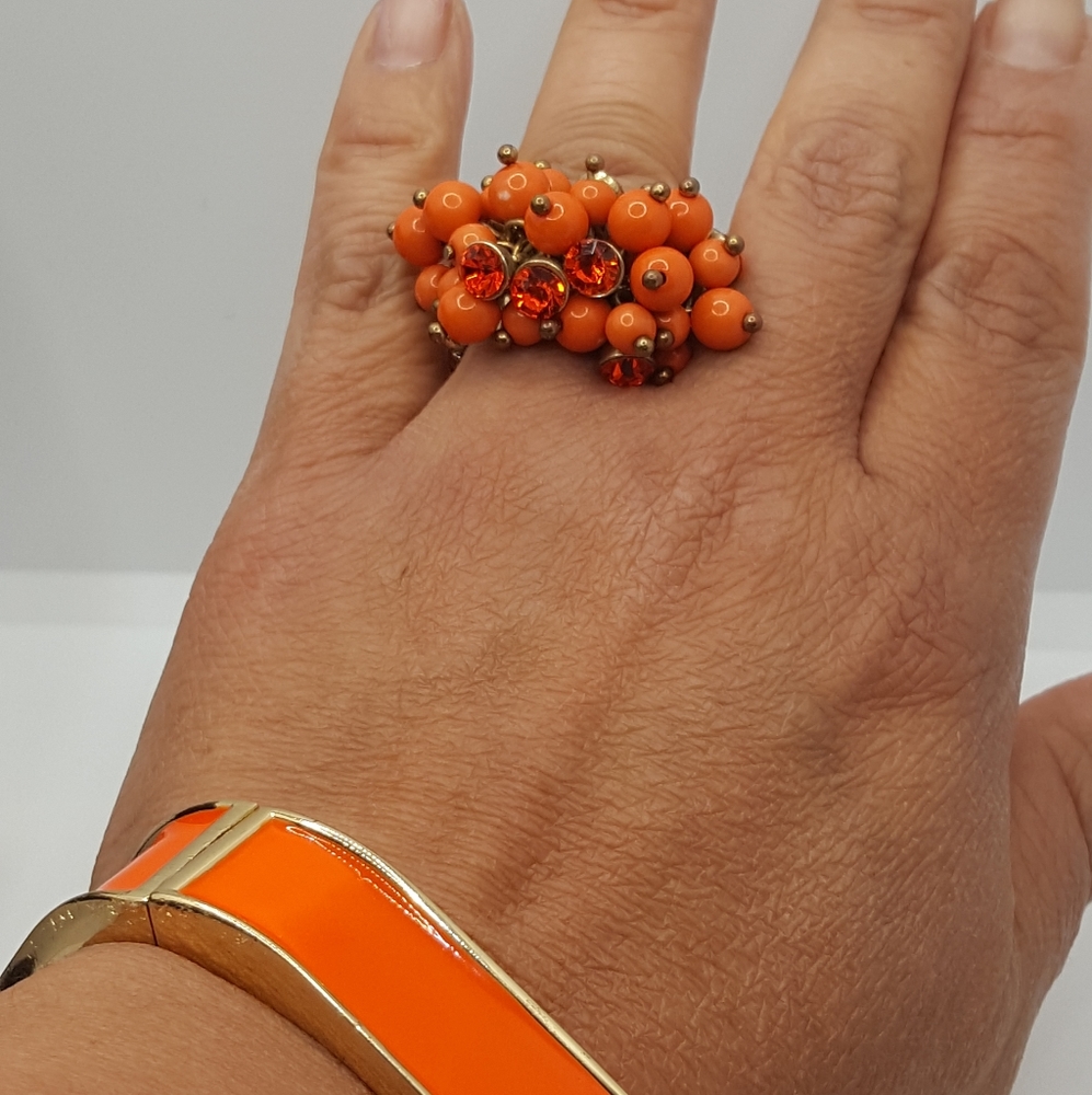 Antique Statement Set, Bracelet & Ring - image 6